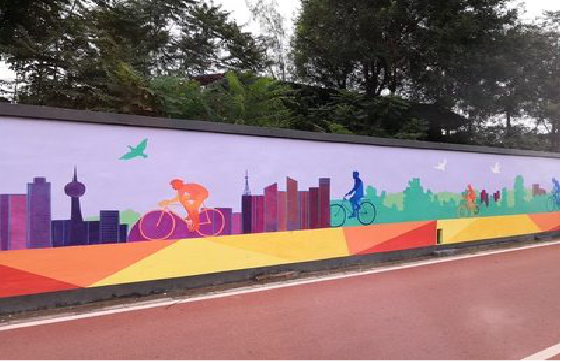 柳州墙体彩绘-围墙