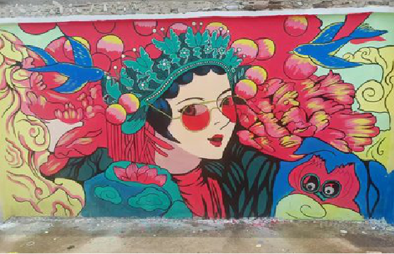 柳州墙体彩绘-网红墙