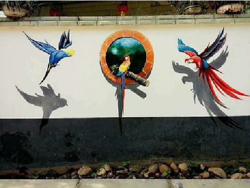 柳州视觉错位-3D墙绘设计