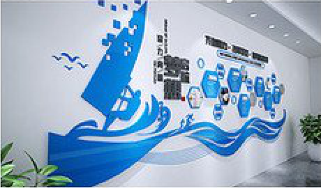 柳州海浪主题文化墙如何设计？