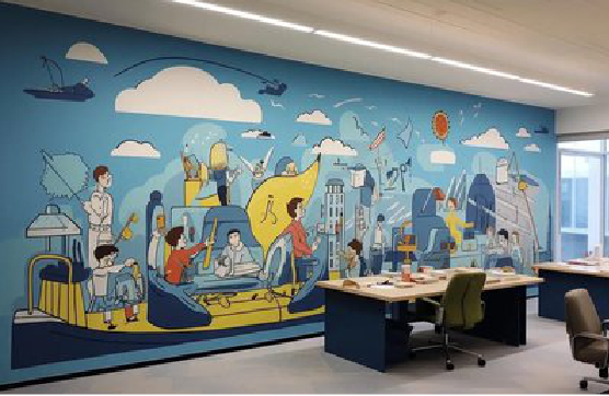 柳州办公室墙绘的特点。