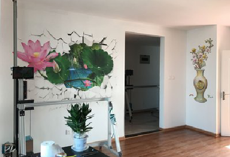 柳州墙体彩绘相比墙纸的优势。