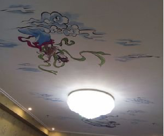 柳州如何快速绘制天花板上的手绘墙？